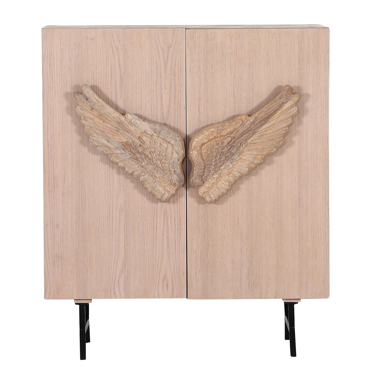 Red Living Kommode Loveland - Echtholzfurnier / Metall - Eiche Hell / Schwarz 3 Red Living Kommode Loveland - Echtholzfurnier / Metall - Eiche Hell / Schwarz – Bild 3