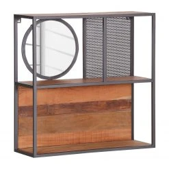 Ars manufacti Wandregal Fyfield - Akazie massiv / Metall - Akazie / Grau