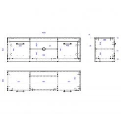 Red Living TV-Lowboard Buzan - Altholz Dekor / Anthrazit -Wohnzimmermöbel boutique en ligne 1000223913 210202 14162500004 SKETCH DETAILS P000000001000223913 sketch