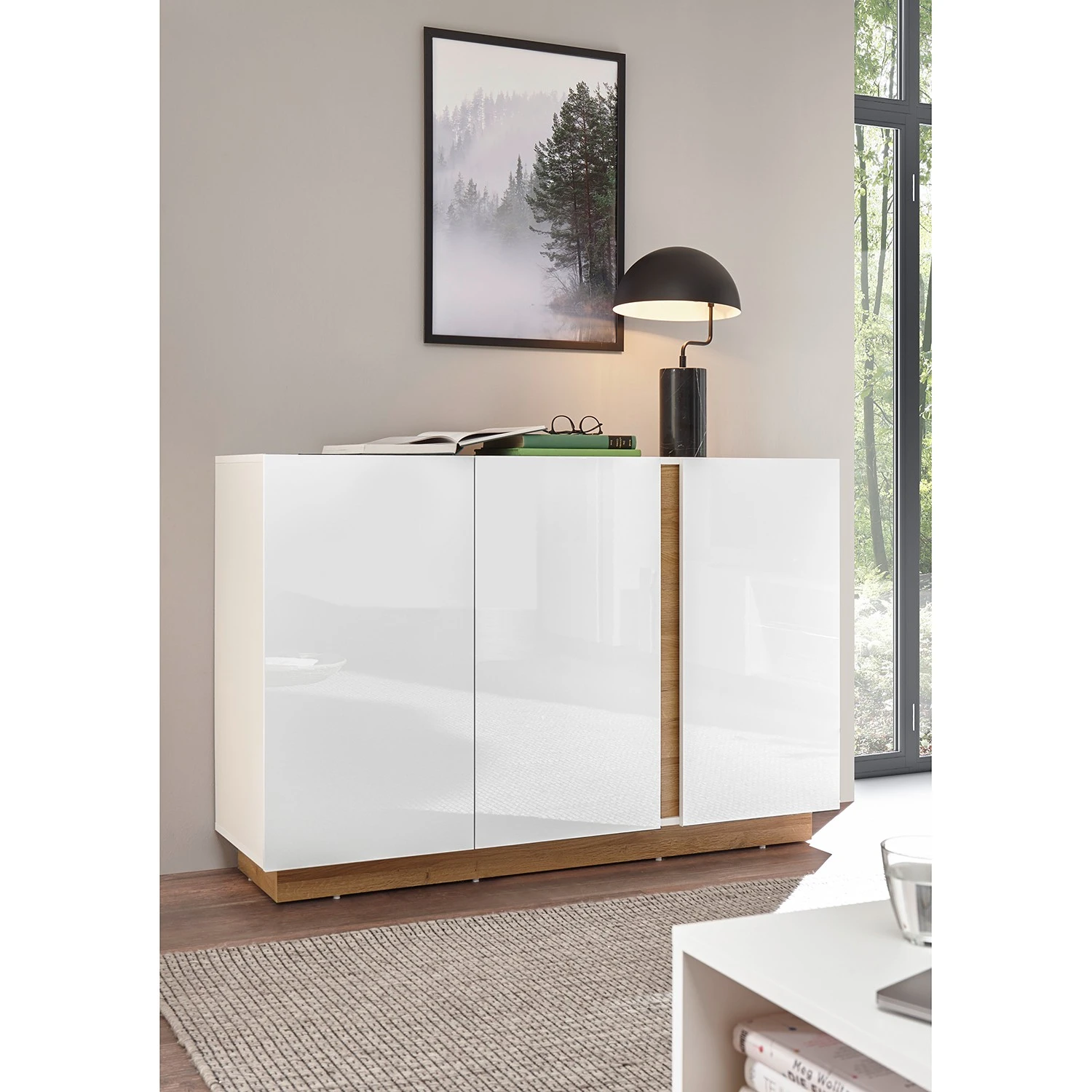Loftscape Sideboard Cailla II - Hochglanz Weiß 2 Loftscape Sideboard Cailla II - Hochglanz Weiß – Bild 2