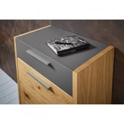 Voss Kommode Levio - Echtholzfurnier - Eiche - Grau - Breite: 61 cm - Türanschlag rechts -Wohnzimmermöbel boutique en ligne 1000223939 200911 07172500029 DETAILS P000000001000223939