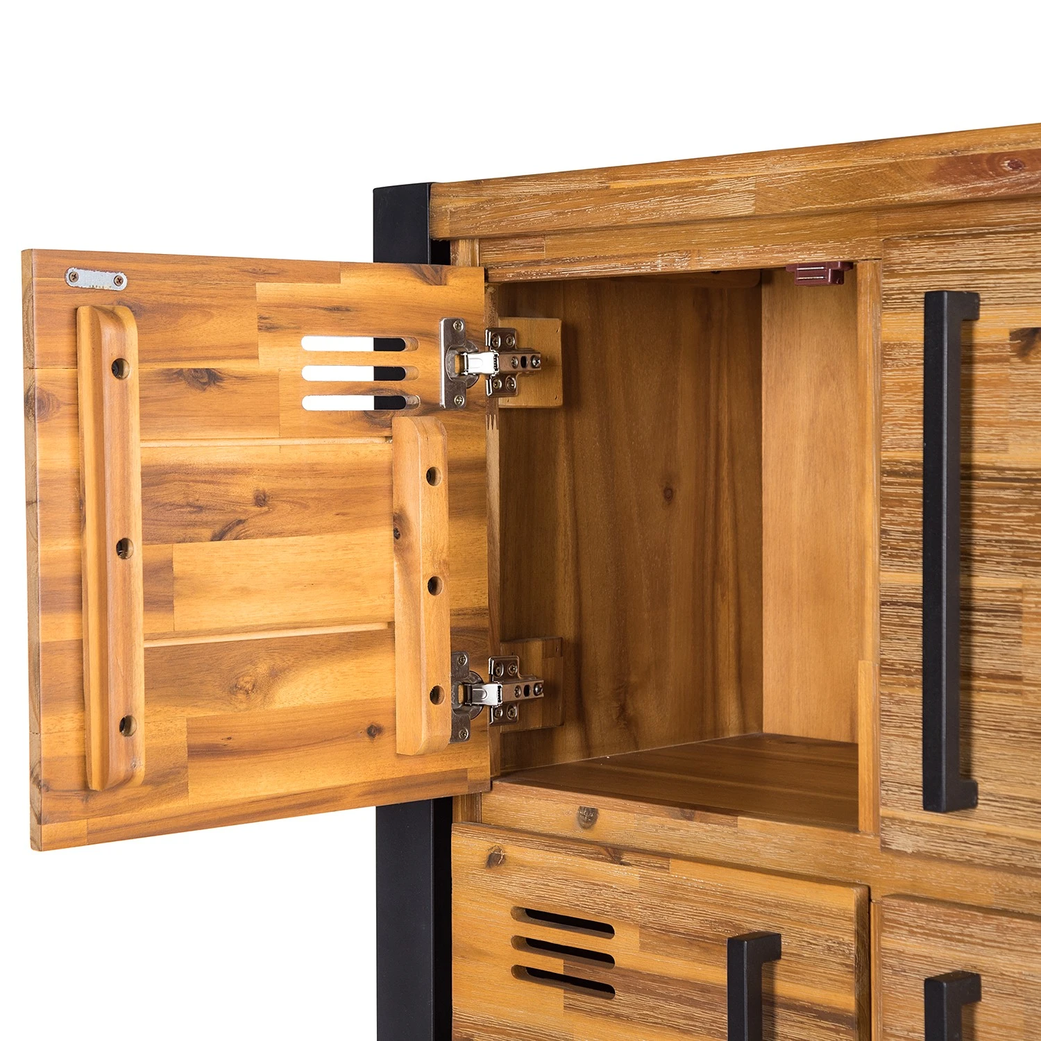 Ars manufacti Higboard Urban Industry I - Akazie teilmassiv / Metall - Akazie / Schwarz 11 Ars manufacti Higboard Urban Industry I - Akazie teilmassiv / Metall - Akazie / Schwarz – Bild 11