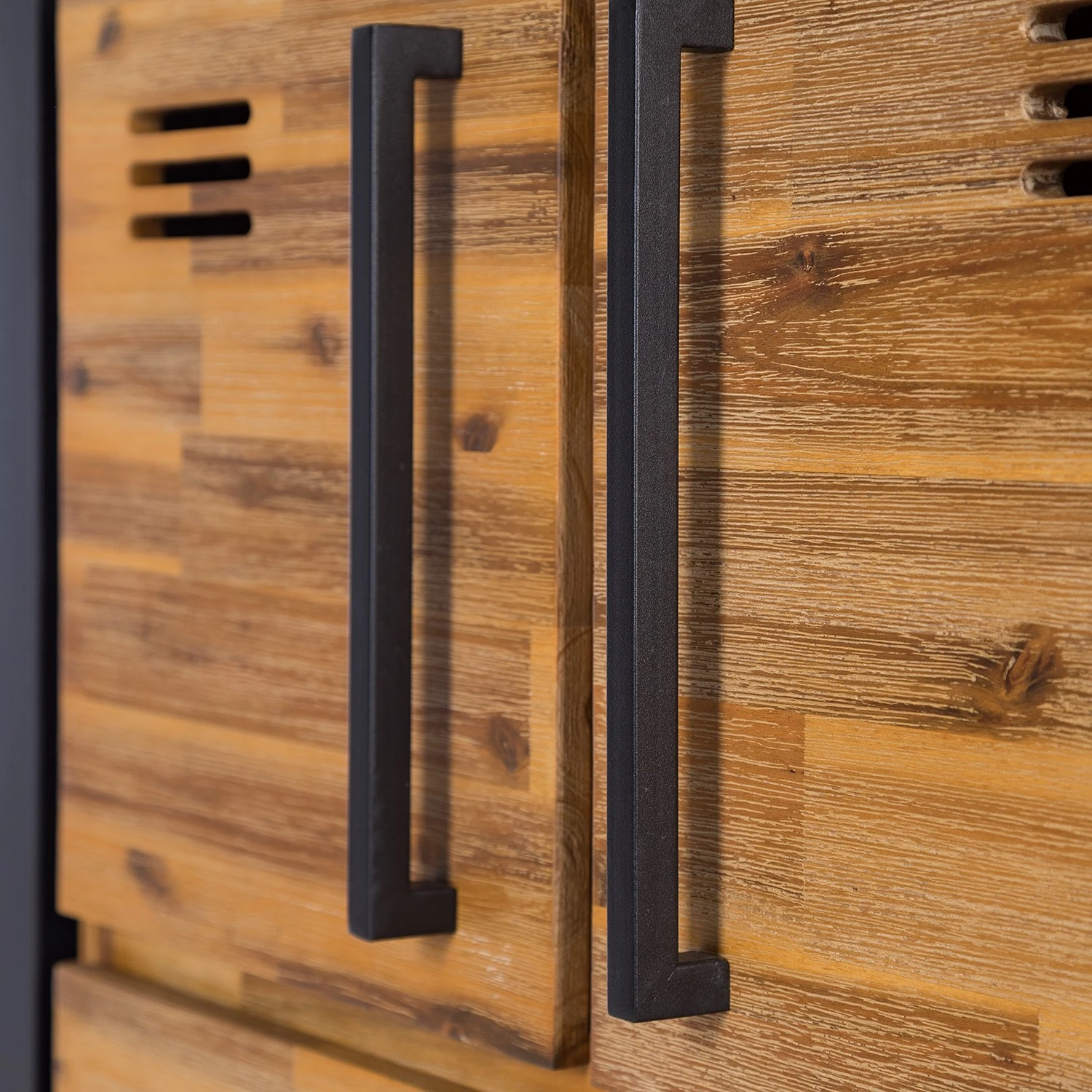 Ars manufacti Higboard Urban Industry I - Akazie teilmassiv / Metall - Akazie / Schwarz 16 Ars manufacti Higboard Urban Industry I - Akazie teilmassiv / Metall - Akazie / Schwarz – Bild 16