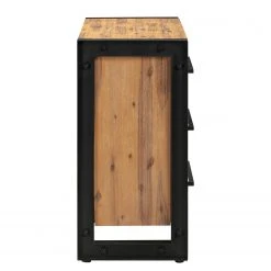 Ars manufacti Kommode Urban Industry - Akazie teilmassiv / Metall - Akazie / Schwarz -Wohnzimmermöbel boutique en ligne 1000224219 210715 13172600016 DETAILS P000000001000224219