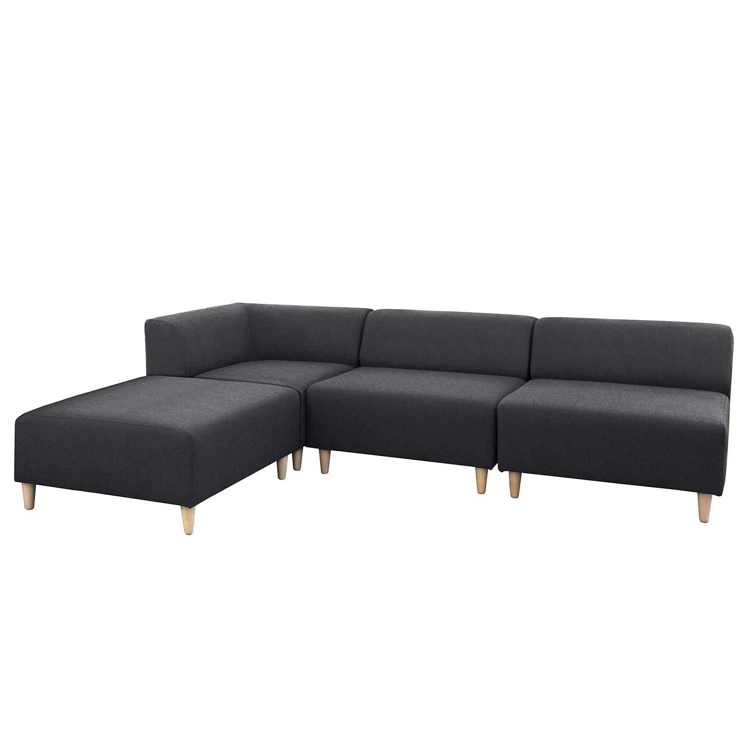 Mørteens Eckelement Kurikka - Webstoff - Webstoff Maloti: Anthrazit 3 Mørteens Eckelement Kurikka - Webstoff - Webstoff Maloti: Anthrazit – Bild 3