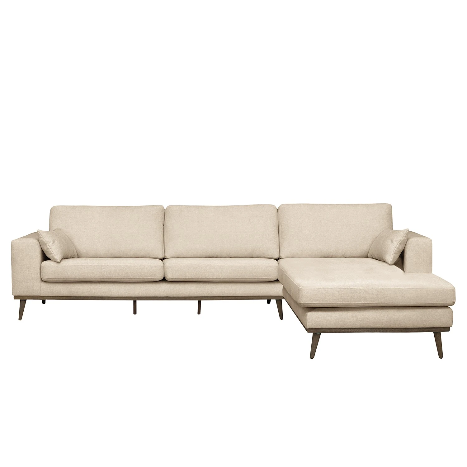 Mørteens Ecksofa Billund I Webstoff - Creme - Longchair davorstehend rechts 1 Mørteens Ecksofa Billund I Webstoff - Creme - Longchair davorstehend rechts