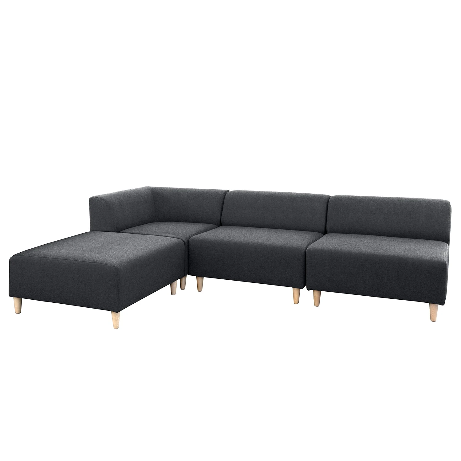 Mørteens Ecksofa Kurikka - Webstoff - Webstoff Maloti: Anthrazit 1 Mørteens Ecksofa Kurikka - Webstoff - Webstoff Maloti: Anthrazit