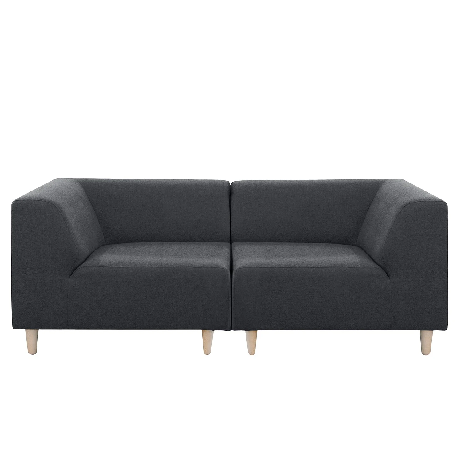 Mørteens Sofa Kurikka (2-Sitzer) - Webstoff - Webstoff Maloti: Anthrazit - Ohne Hocker 1 Mørteens Sofa Kurikka (2-Sitzer) - Webstoff - Webstoff Maloti: Anthrazit - Ohne Hocker