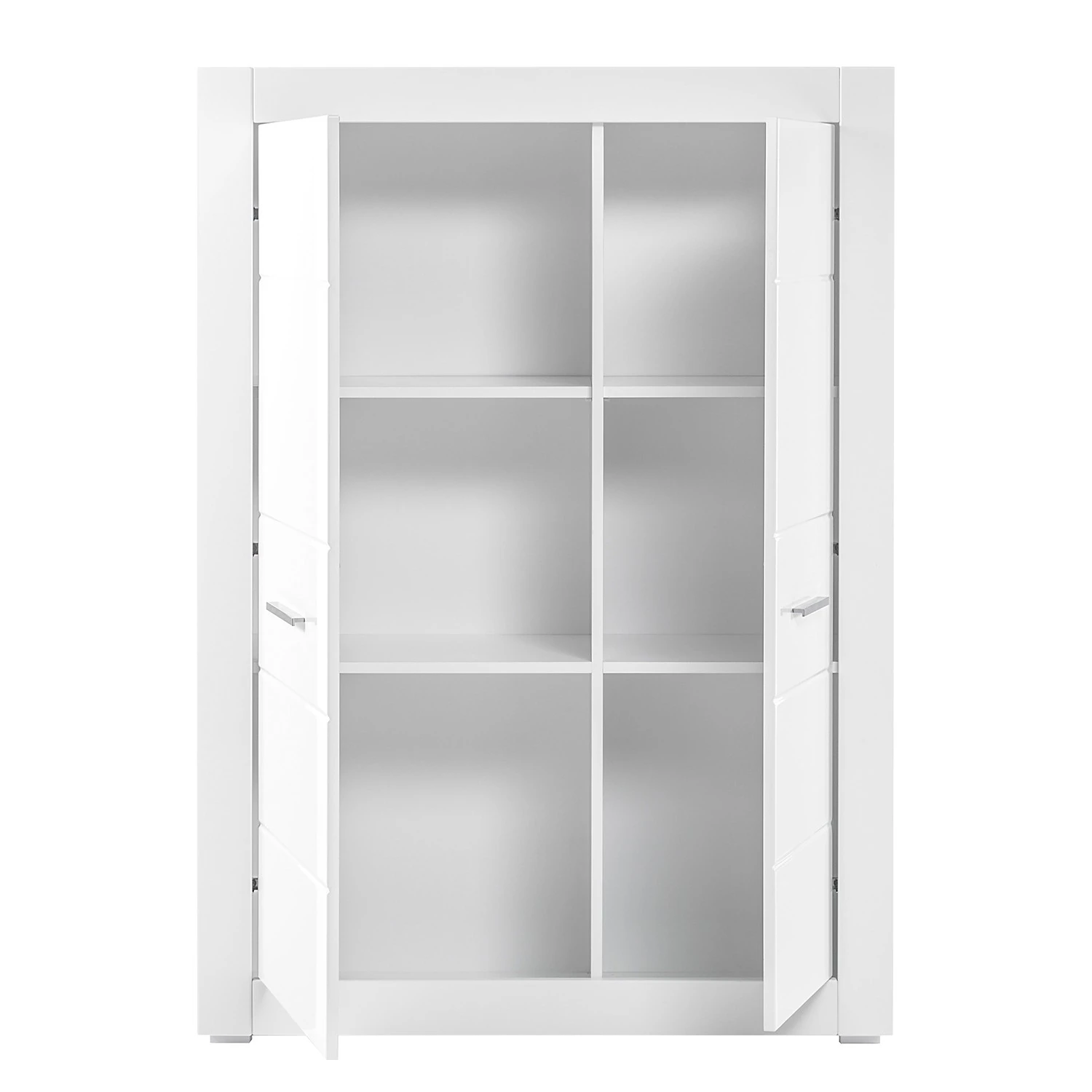 Loftscape Highboard Bricktown III - Hochglanz Weiß / Matt Weiß 2 Loftscape Highboard Bricktown III - Hochglanz Weiß / Matt Weiß – Bild 2