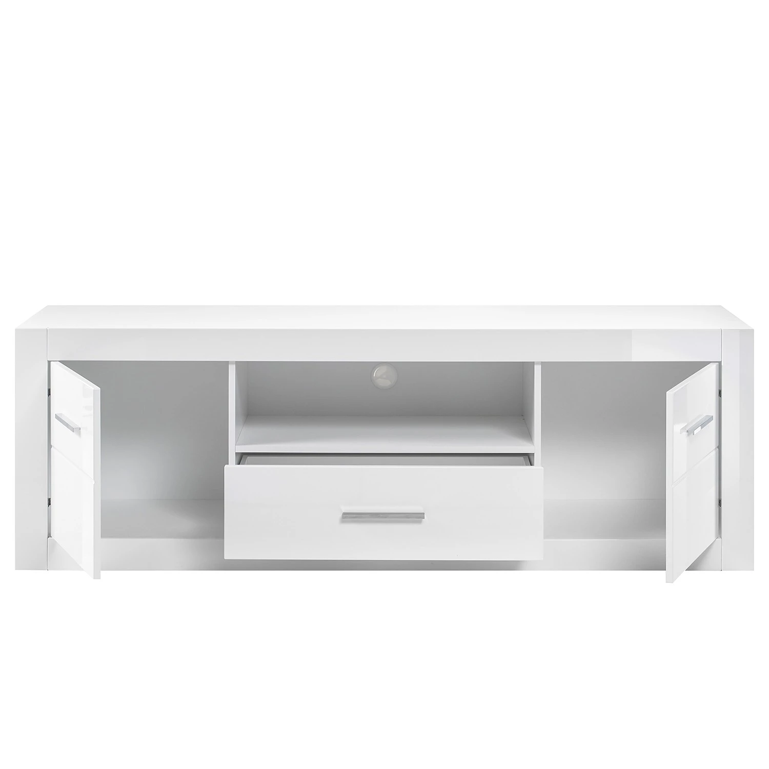 Loftscape TV-Lowboard Bricktown II - Hochglanz Weiß / Matt Weiß 3 Loftscape TV-Lowboard Bricktown II - Hochglanz Weiß / Matt Weiß – Bild 3