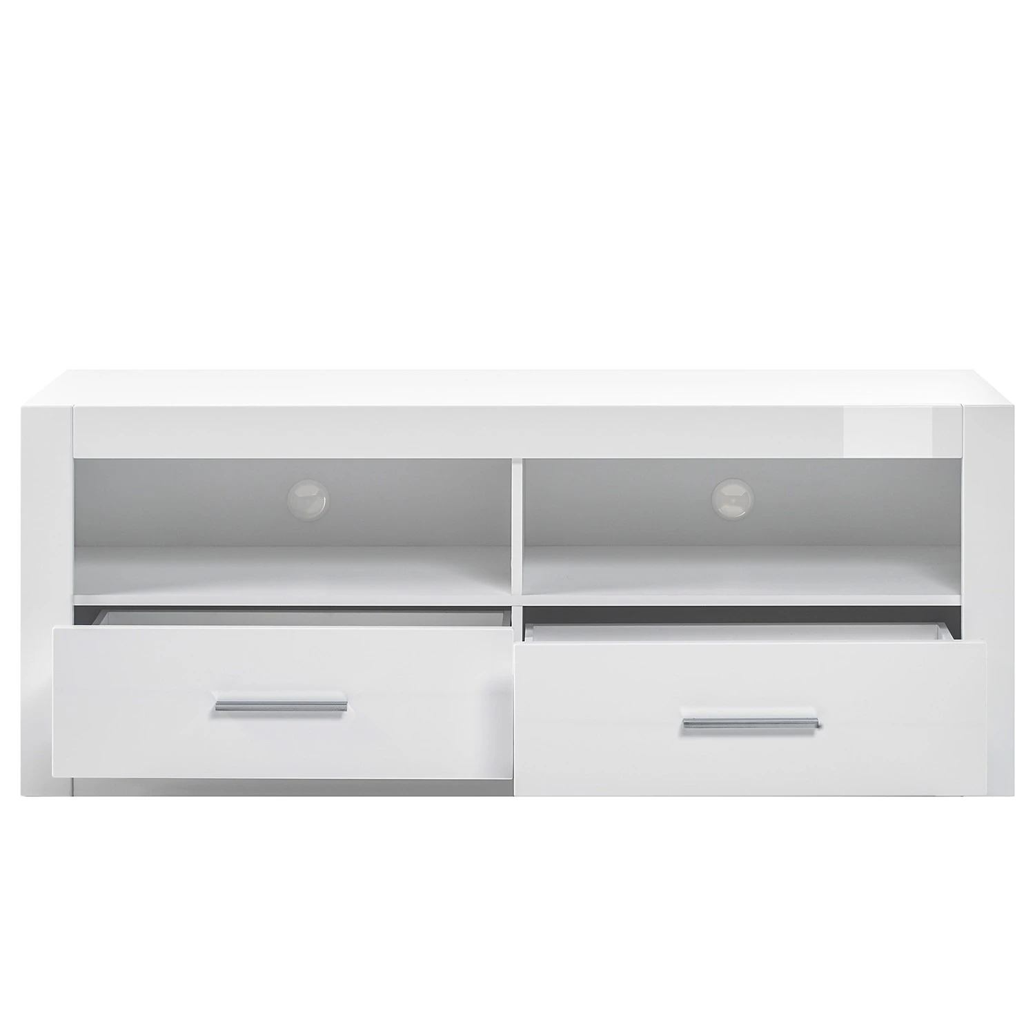 Loftscape TV-Lowboard Bricktown I - Hochglanz Weiß / Matt Weiß 4 Loftscape TV-Lowboard Bricktown I - Hochglanz Weiß / Matt Weiß – Bild 4