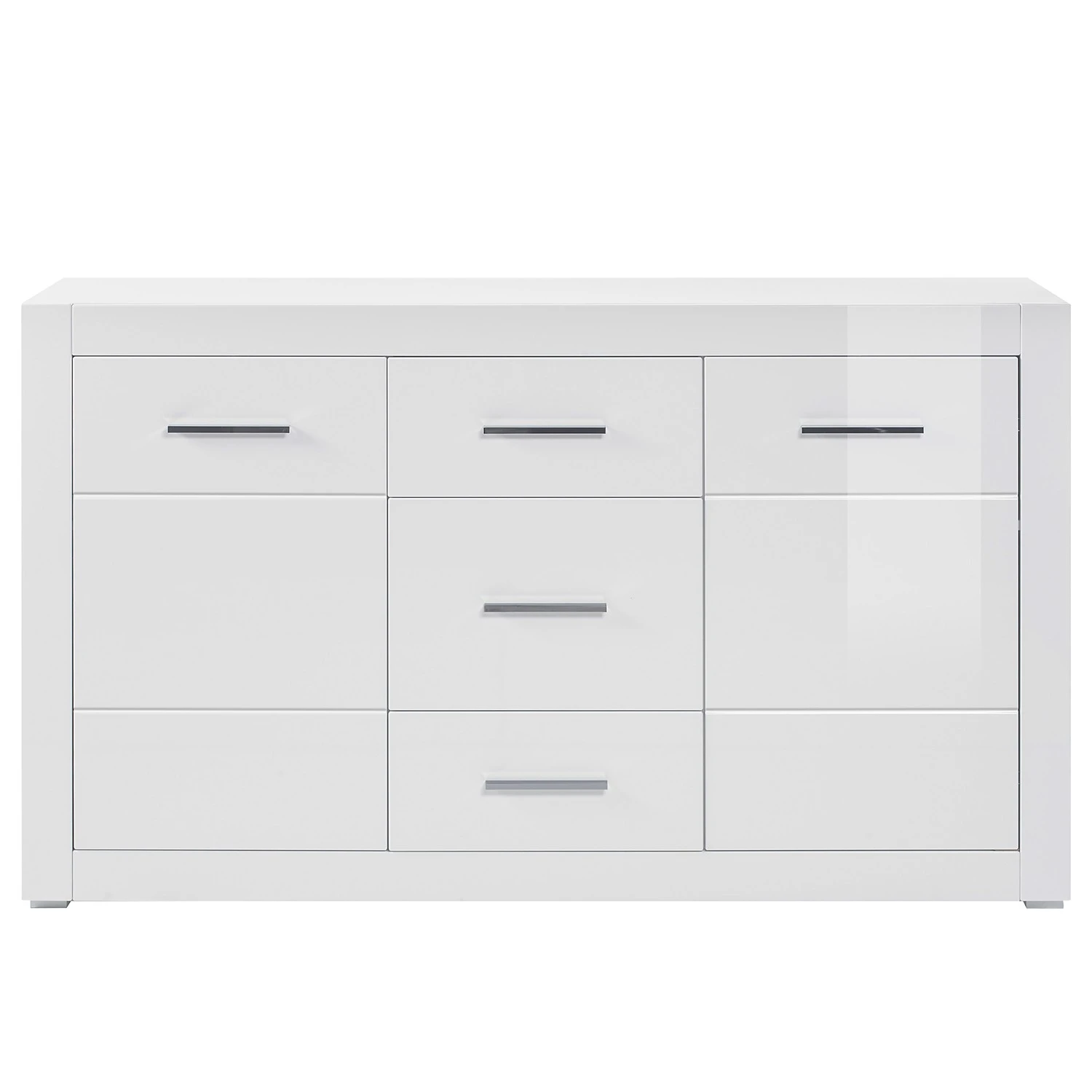 Loftscape Sideboard Bricktown II - Hochglanz Weiß / Matt Weiß 5 Loftscape Sideboard Bricktown II - Hochglanz Weiß / Matt Weiß – Bild 5