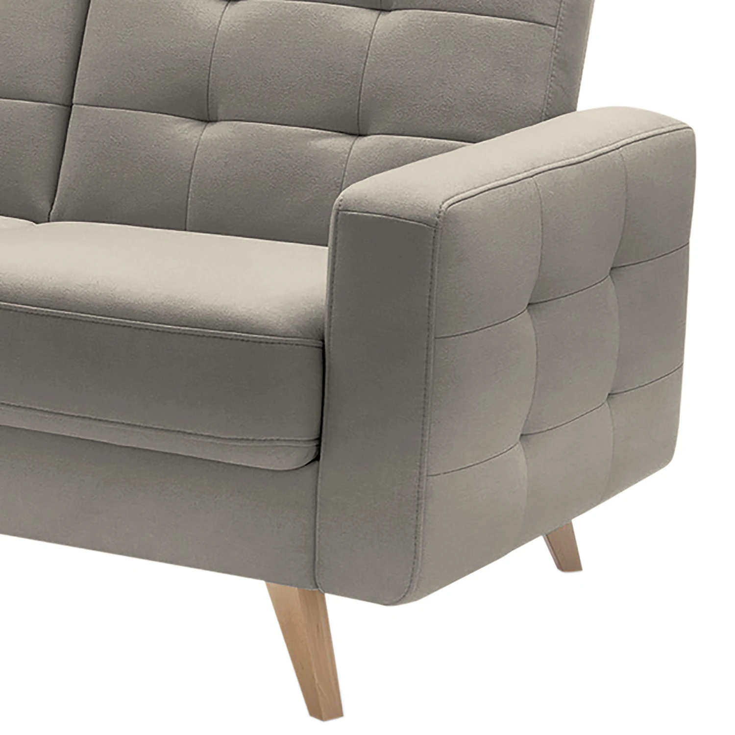 Fredriks Ecksofa Cropwell - Webstoff - Webstoff Ramse: Hellbraun - Longchair davorstehend links 7 Fredriks Ecksofa Cropwell - Webstoff - Webstoff Ramse: Hellbraun - Longchair davorstehend links – Bild 7