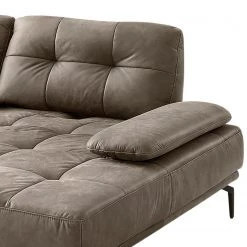 Fredriks Ecksofa Linville - Microfaser Torne: Havanna - Breite: 258 cm - Longchair davorstehend rechts - Ohne Kopfstütze -Wohnzimmermöbel boutique en ligne 1000225326 210305 12315801397 DETAILS P000000001000225326