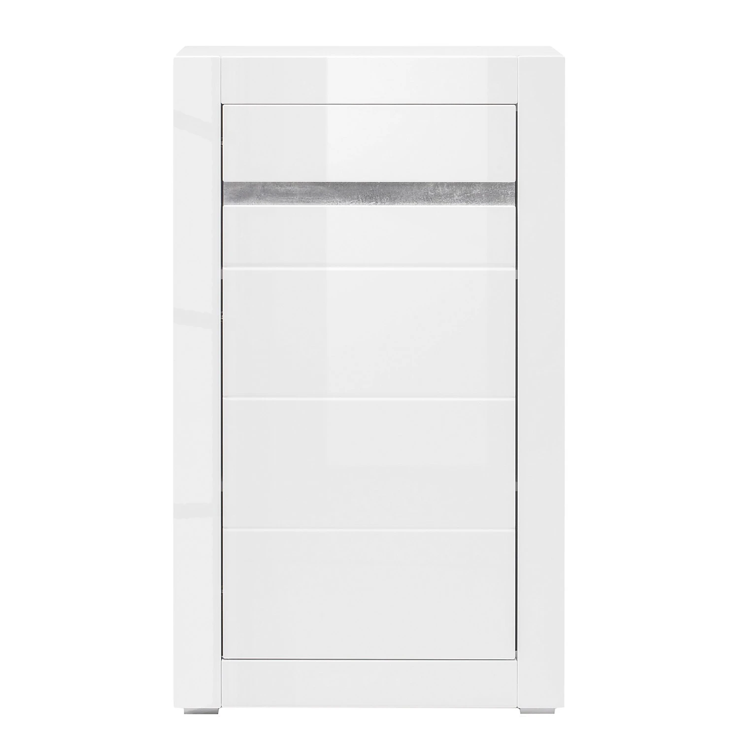 Loftscape Kommode Cape Ann IV - Hochglanz Weiß / Matt Weiß 5 Loftscape Kommode Cape Ann IV - Hochglanz Weiß / Matt Weiß – Bild 5