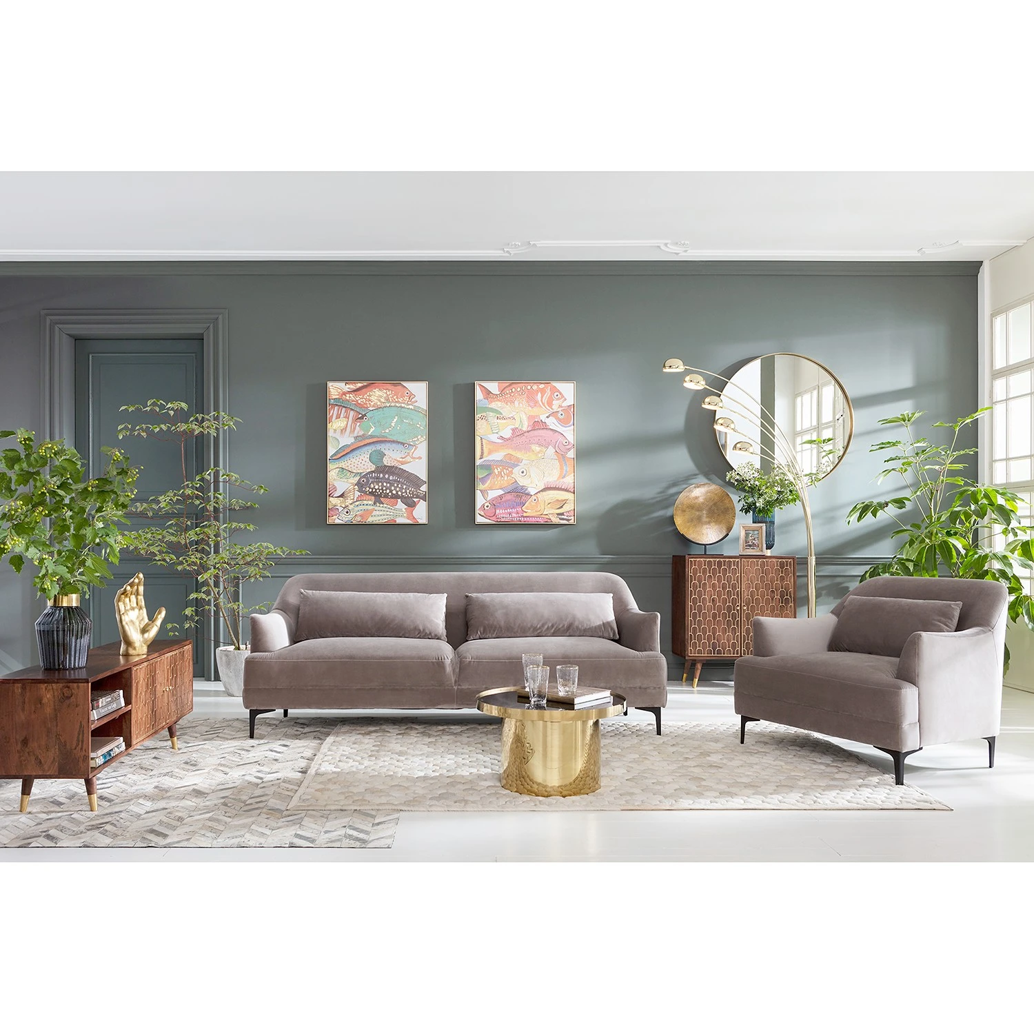 Kare Design Sofa Proud (3-Sitzer) - Samt 3 Kare Design Sofa Proud (3-Sitzer) - Samt – Bild 3