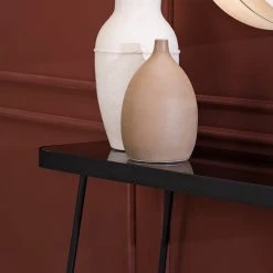 Red Living Konsolentisch Kingswell - Glas / Metall - Grau / Schwarz -Wohnzimmermöbel boutique en ligne 1000226423 220429 050 DETAILS P000000001000226423