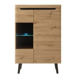 Loftscape Highboard Tornac I - Eiche Artisan Dekor / Schwarz -Wohnzimmermöbel boutique en ligne 1000228630 201028 06303200023 DETAILS P000000001000228630