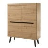 Loftscape Highboard Tornac II - Eiche Artisan Dekor / Schwarz