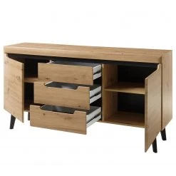 Loftscape Sideboard Tornac - Eiche Artisan Dekor / Schwarz -Wohnzimmermöbel boutique en ligne 1000228643 201028 06331300079 DETAILS P000000001000228643