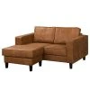 Norrwood Ecksofa MAISON 1-Sitzer mit Longchair - Mischgewebe Xia: Cognac - Breite: 150 cm - Longchair davorstehend links