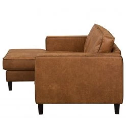 Norrwood Ecksofa MAISON 1-Sitzer mit Longchair - Mischgewebe Xia: Cognac - Breite: 150 cm - Longchair davorstehend links -Wohnzimmermöbel boutique en ligne 1000230440 210205 13452300100 DETAILS P000000001000230440