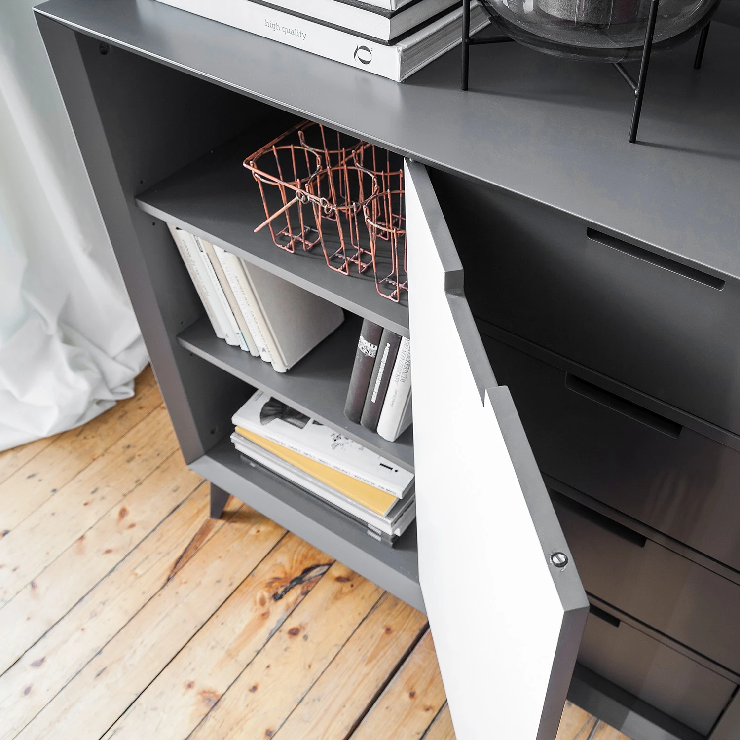 Loftscape Sideboard Nevez II - Weiß / Grau 11 Loftscape Sideboard Nevez II - Weiß / Grau – Bild 11