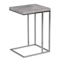 Loftscape Beistelltisch Tuffe - Beton Dekor / Silber