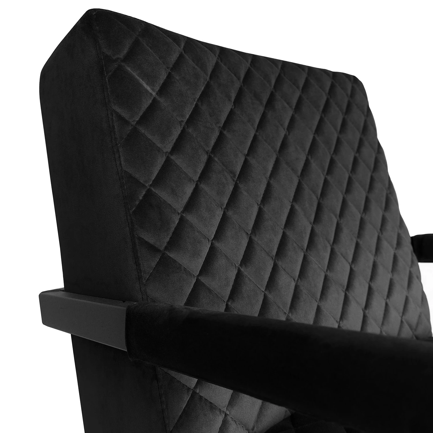 Ars manufacti Sessel Liez - Samt - Samt Ravi: Schwarz 6 Ars manufacti Sessel Liez - Samt - Samt Ravi: Schwarz – Bild 6