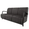 Ars manufacti Sofa Menet (3-Sitzer) - Samt - Samt Ravi: Grau