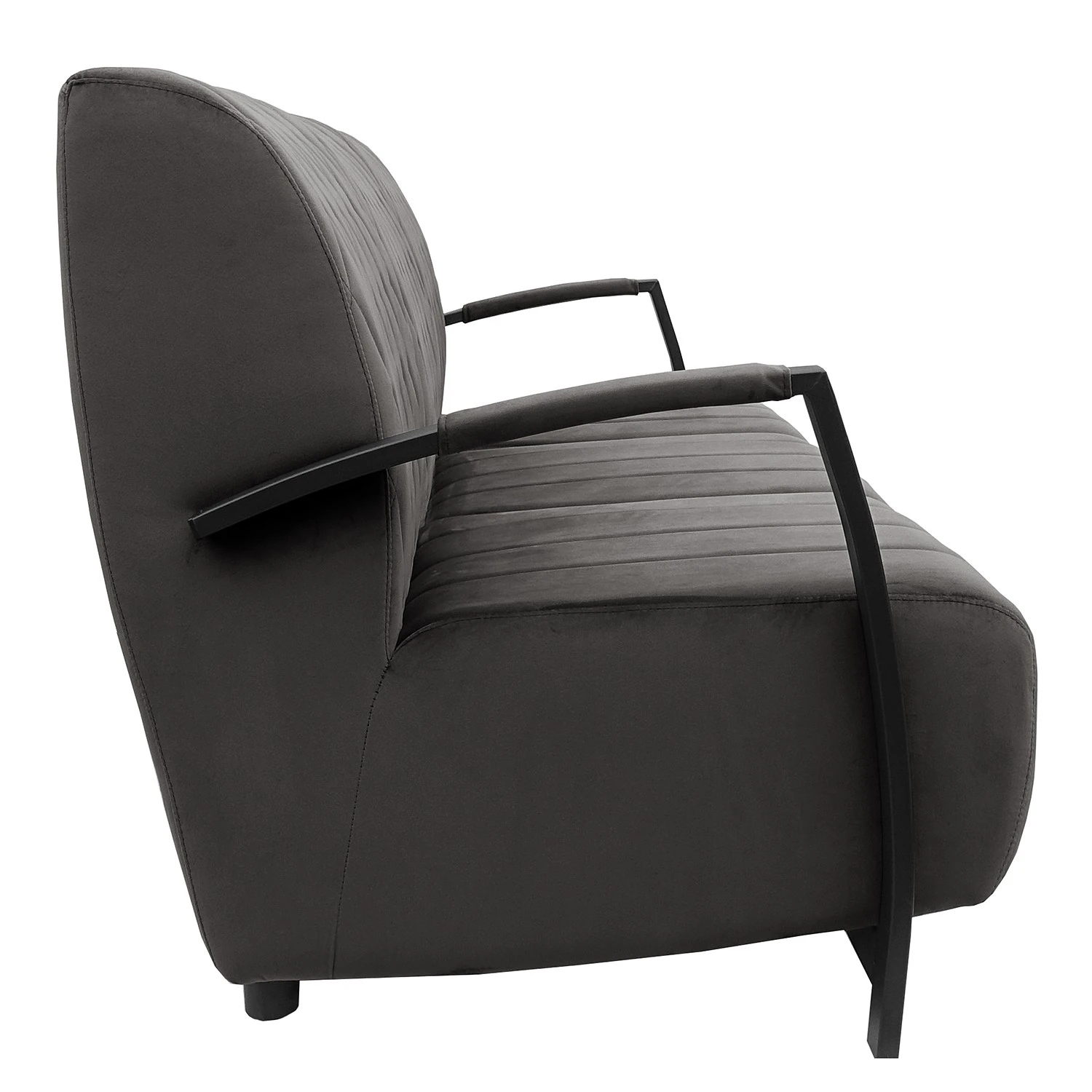 Ars manufacti Sofa Menet (3-Sitzer) - Samt - Samt Ravi: Grau 3 Ars manufacti Sofa Menet (3-Sitzer) - Samt - Samt Ravi: Grau – Bild 3