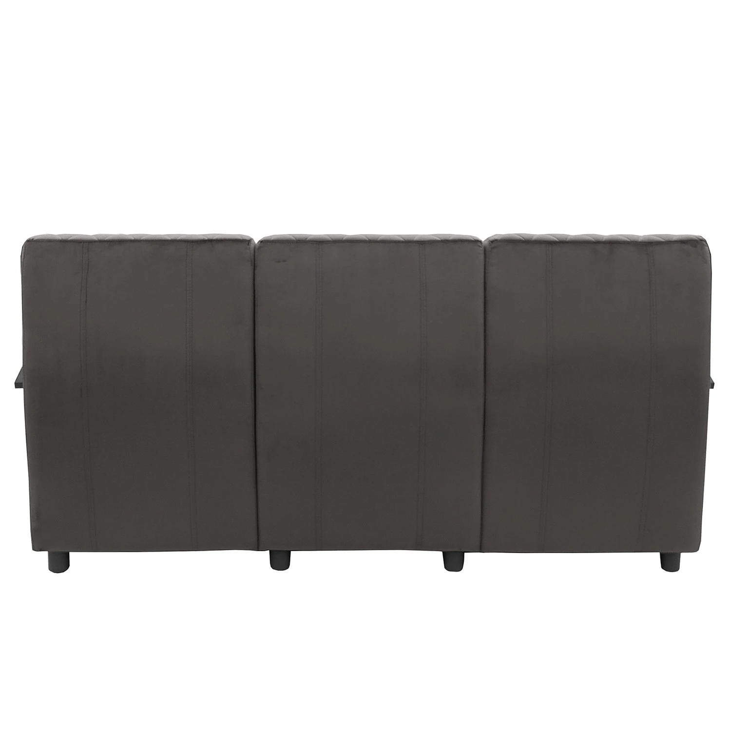 Ars manufacti Sofa Menet (3-Sitzer) - Samt - Samt Ravi: Grau 4 Ars manufacti Sofa Menet (3-Sitzer) - Samt - Samt Ravi: Grau – Bild 4