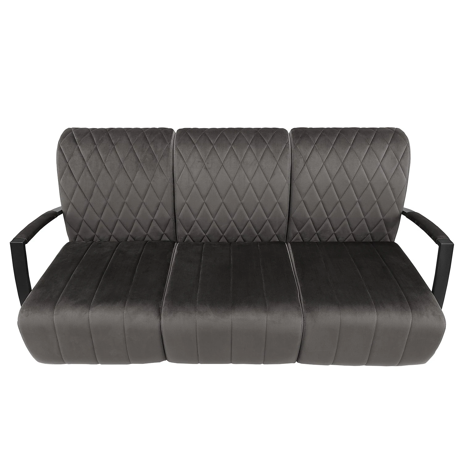 Ars manufacti Sofa Menet (3-Sitzer) - Samt - Samt Ravi: Grau 5 Ars manufacti Sofa Menet (3-Sitzer) - Samt - Samt Ravi: Grau – Bild 5