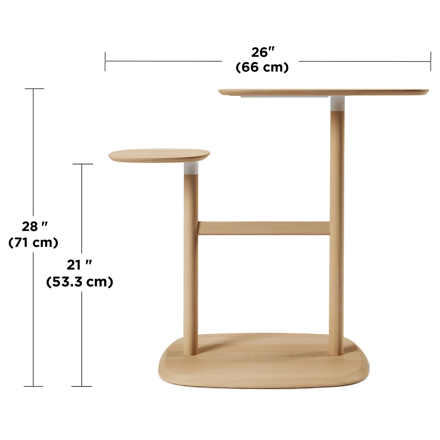 Umbra Beistelltisch Swivo - Buche massiv - Buche 12 Umbra Beistelltisch Swivo - Buche massiv - Buche – Bild 12