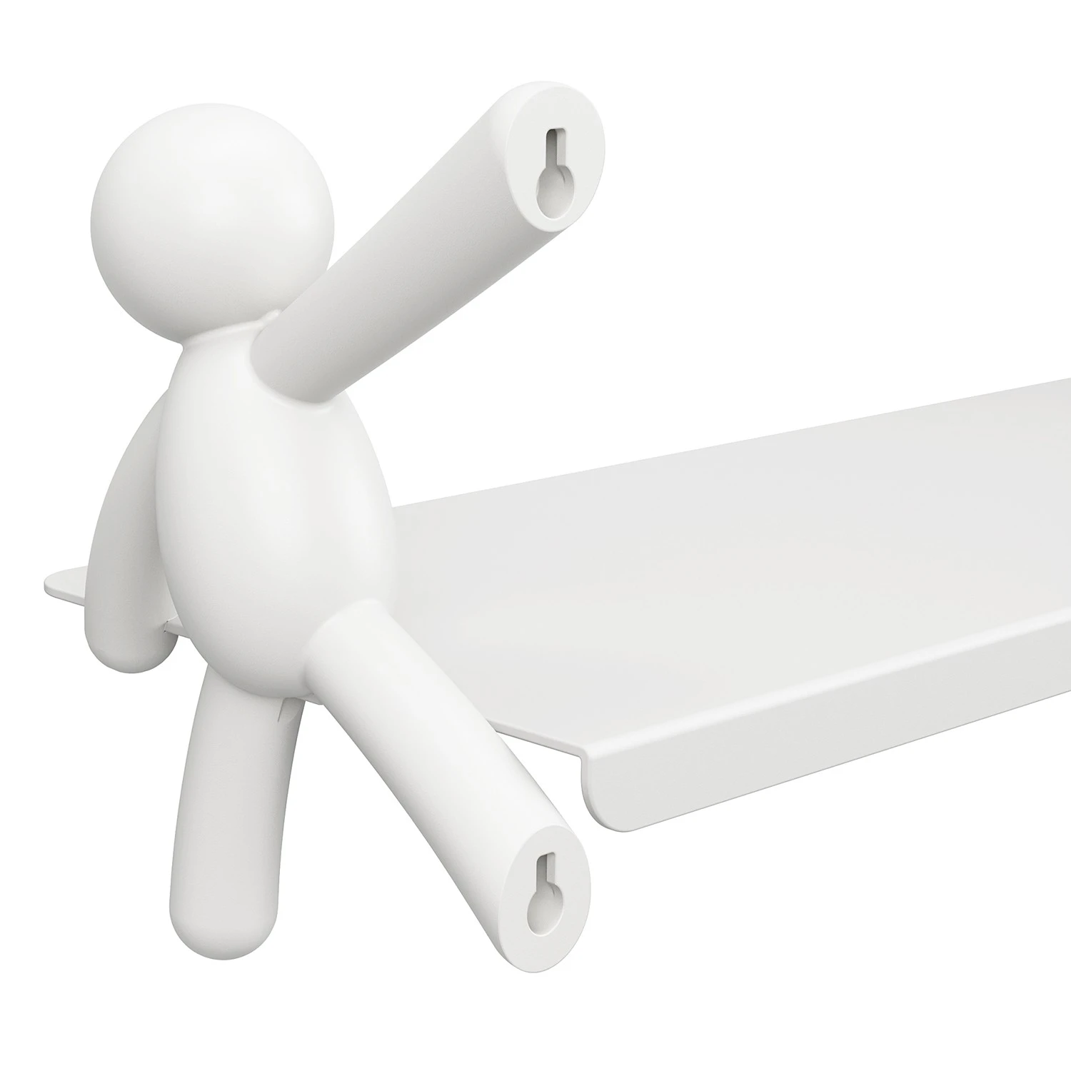 Umbra Wandregal Buddy - Metall - Weiß 6 Umbra Wandregal Buddy - Metall - Weiß – Bild 6