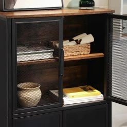 Red Living Kommode Thenon II - Schwarz / Braun -Wohnzimmermöbel boutique en ligne 1000235692 201210 06230900188 DETAILS P000000001000235692