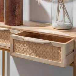 Naturoo Konsolentisch Rumilly - Rattangeflecht / Mango massiv 9 Naturoo Konsolentisch Rumilly - Rattangeflecht / Mango massiv -Wohnzimmermöbel boutique en ligne 1000239538 210908 16520500039 DETAILS P000000001000239538