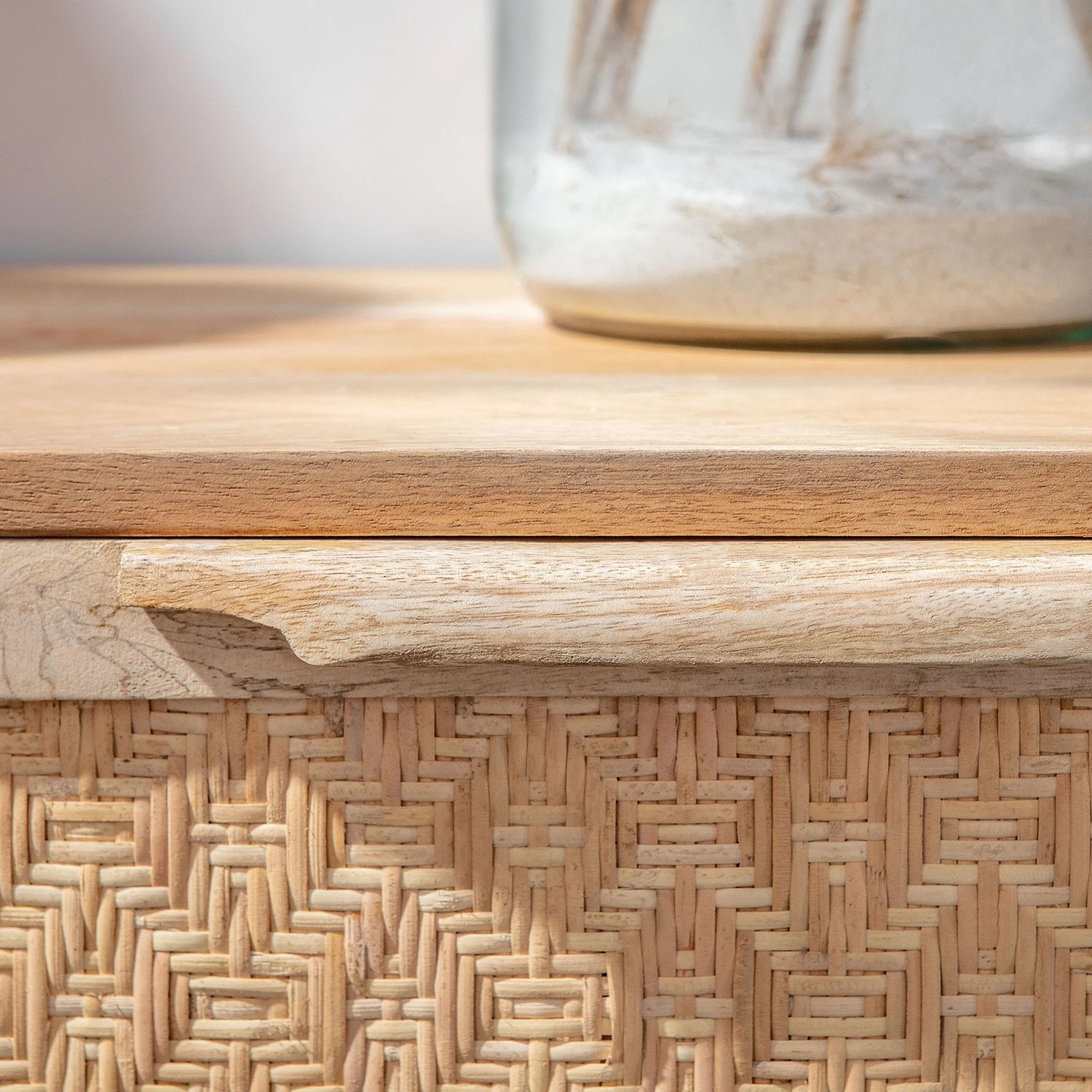 Naturoo Konsolentisch Rumilly - Rattangeflecht / Mango massiv 5 Naturoo Konsolentisch Rumilly - Rattangeflecht / Mango massiv – Bild 5