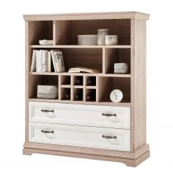 Ridgevalley Highboard Avene II - Weiß / Pinie Dekor