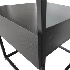 Loftscape Beistelltisch Dorsey - Glas / Metall - Schwarz / Bambus Schwarz 18 Loftscape Beistelltisch Dorsey - Glas / Metall - Schwarz / Bambus Schwarz -Wohnzimmermöbel boutique en ligne 1000241537 220420 065 DETAILS P000000001000241537