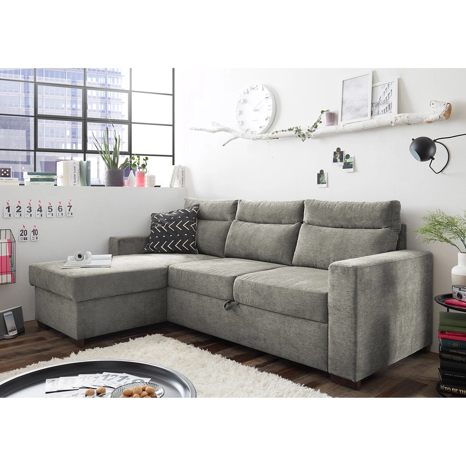 Loftscape Ecksofa Veuves - Microfaser - Microfaser Ranu: Schlamm 2 Loftscape Ecksofa Veuves - Microfaser - Microfaser Ranu: Schlamm – Bild 2