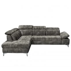 Loftscape Ecksofa Groslay - Samt - Samt Insa: Grau - Ottomane davorstehend links -Wohnzimmermöbel boutique en ligne 1000241694 210127 18201000547 DETAILS P000000001000241694