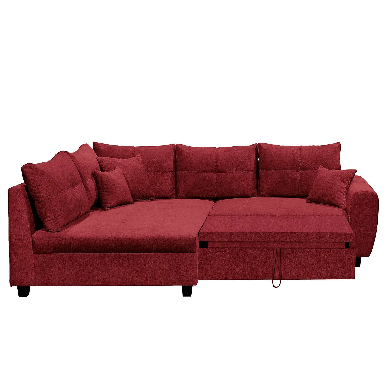 Loftscape Ecksofa Viersat - Microfaser Ranu: Beere - Longchair davorstehend links 4 Loftscape Ecksofa Viersat - Microfaser Ranu: Beere - Longchair davorstehend links – Bild 4