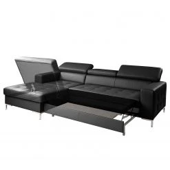 Fredriks Ecksofa Much Dewchurch - Echtleder - Echtleder Mabra: Schwarz - Longchair davorstehend links 14 Fredriks Ecksofa Much Dewchurch - Echtleder - Echtleder Mabra: Schwarz - Longchair davorstehend links -Wohnzimmermöbel boutique en ligne 1000241938 210208 14243500137 DETAILS P000000001000241938