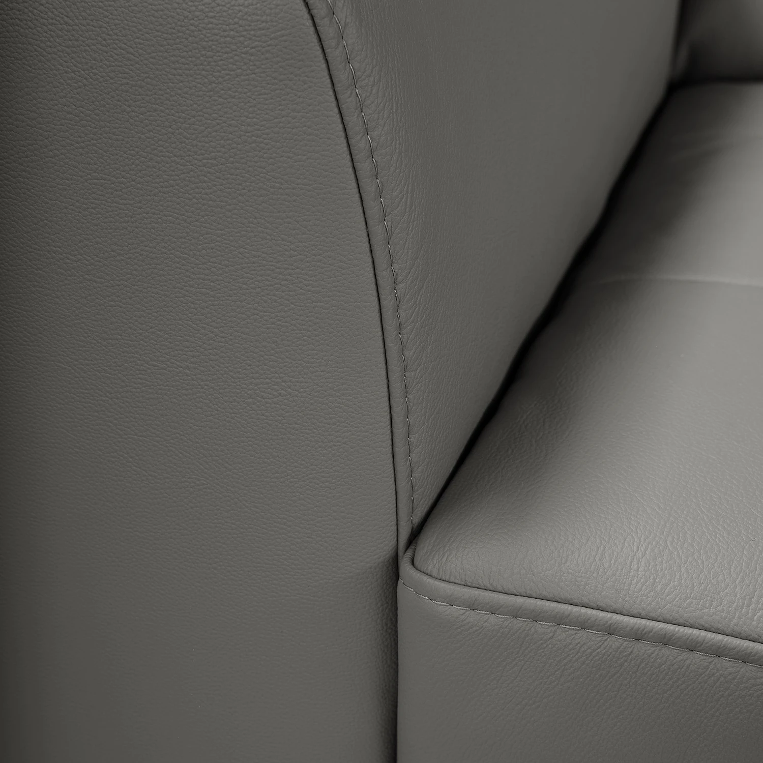 Fredriks Ecksofa White Pine - Echtleder - Echtleder Mabra: Grau - Ottomane davorstehend rechts 6 Fredriks Ecksofa White Pine - Echtleder - Echtleder Mabra: Grau - Ottomane davorstehend rechts – Bild 6