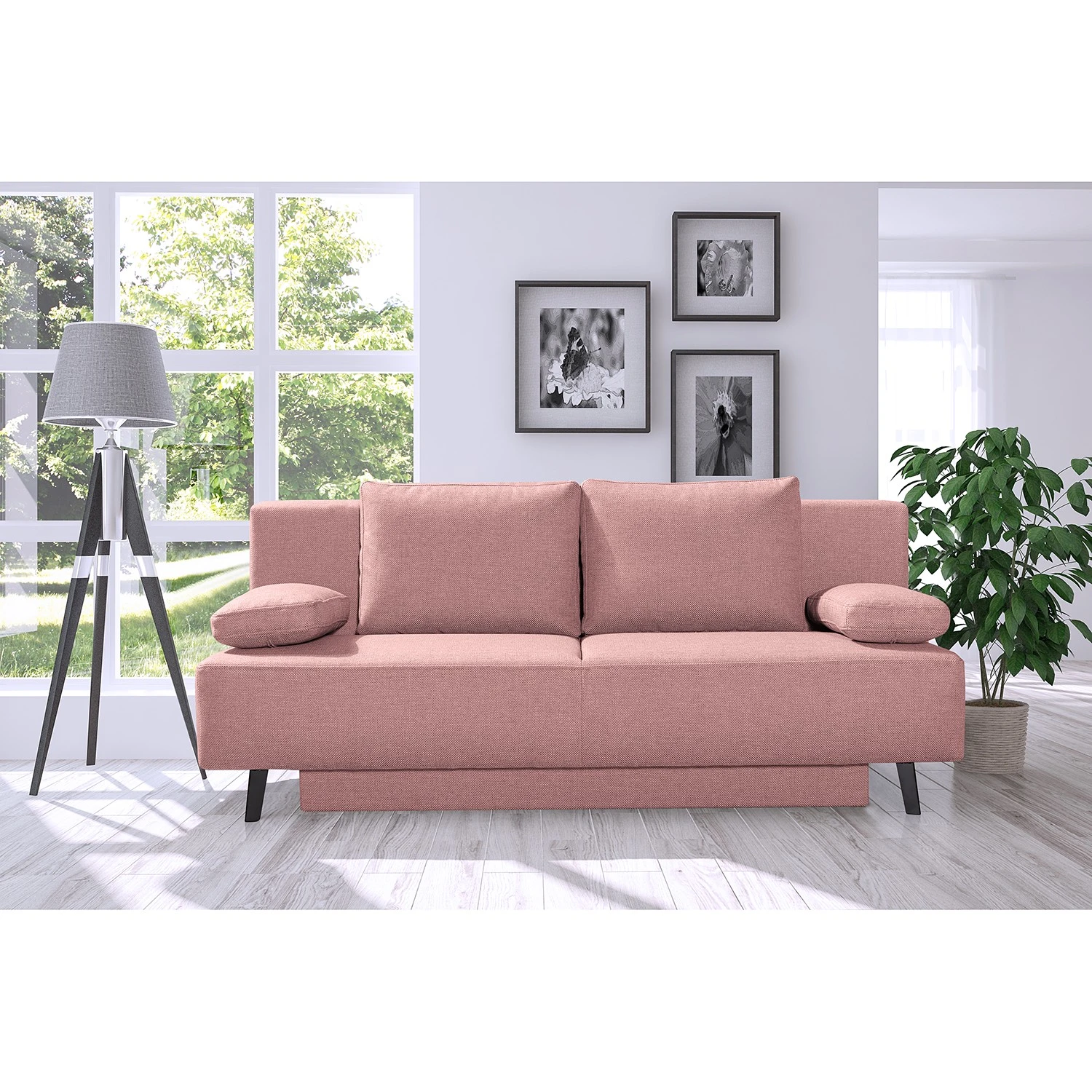 Mørteens Schlafsofa Kaukonen - Strukturstoff - Strukturstoff Stilla: Altrosa 2 Mørteens Schlafsofa Kaukonen - Strukturstoff - Strukturstoff Stilla: Altrosa – Bild 2