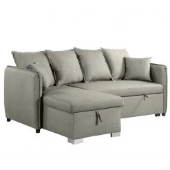 Loftscape Ecksofa Lillers - Webstoff - Hellgrau - Longchair davorstehend links -Wohnzimmermöbel boutique en ligne 1000242710 210929 141229000110 DETAILS P000000001000242710