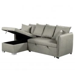 Loftscape Ecksofa Lillers - Webstoff - Hellgrau - Longchair davorstehend links -Wohnzimmermöbel boutique en ligne 1000242710 210929 14122900066 DETAILS P000000001000242710