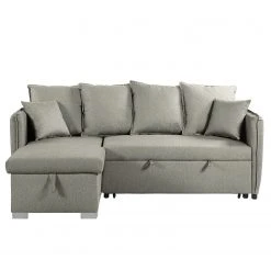 Loftscape Ecksofa Lillers - Webstoff - Hellgrau - Longchair davorstehend links -Wohnzimmermöbel boutique en ligne 1000242710 210929 14122900077 DETAILS P000000001000242710