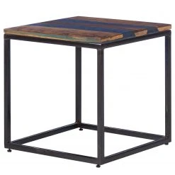 Wolf-Möbel Epoxidharz-Beistelltisch Tarnac - Harz / Metall - Blau